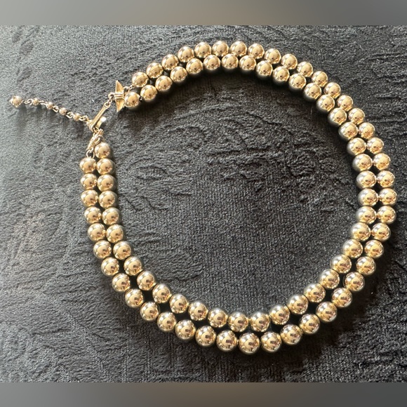 Two Strand Silver Tone Necklace - Picture 4 of 8